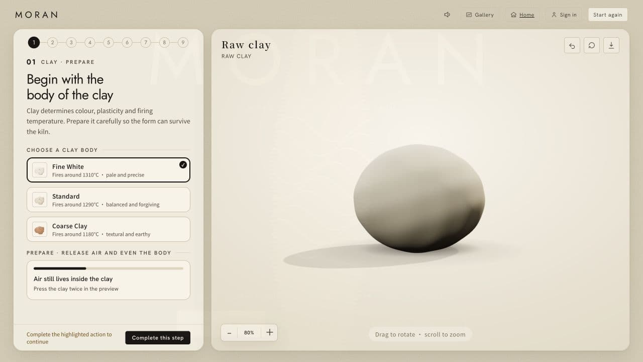 MORAN Workshop English making interface